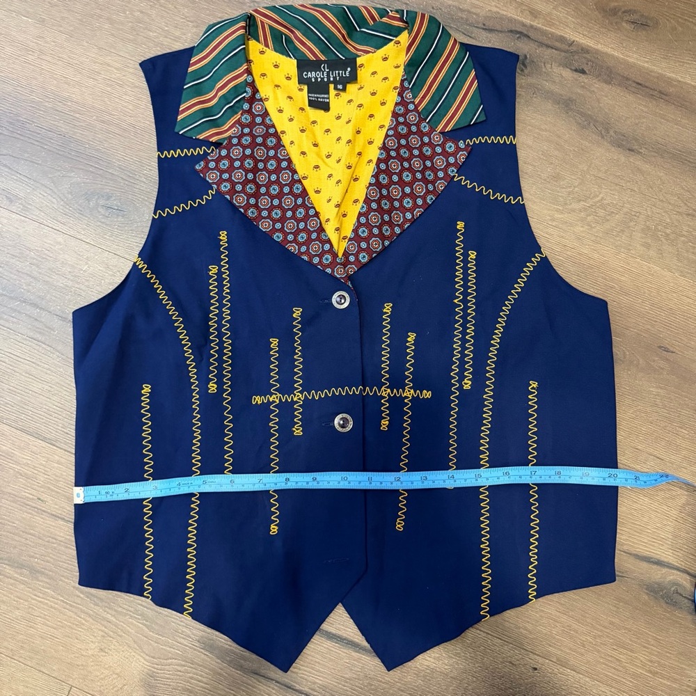 Vintage Carole Little Sport Waistcoat